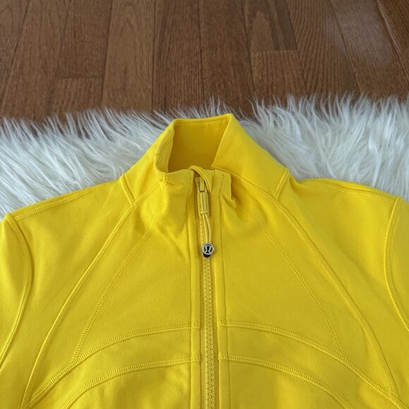 Lululemon Define Jacket Luon Maize Yellow Women’s Size 0 Full Zip Yoga Gym NWT - Picture 5 of 11